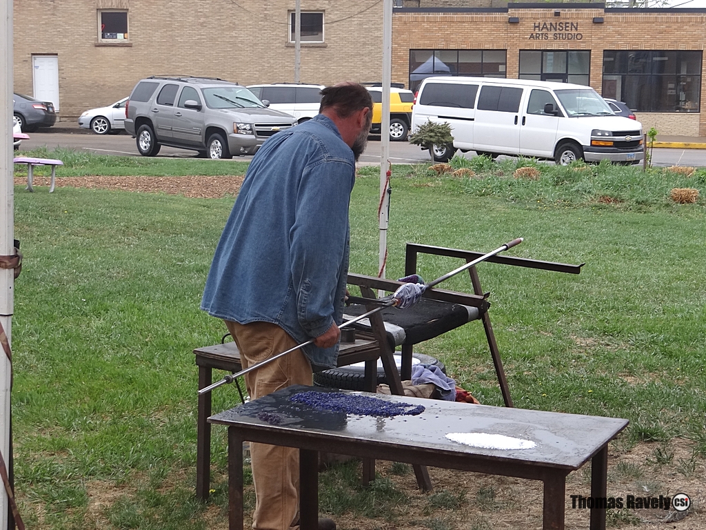 The Arts Park. Glass Blowing May 6, 2015. CSi Photos
